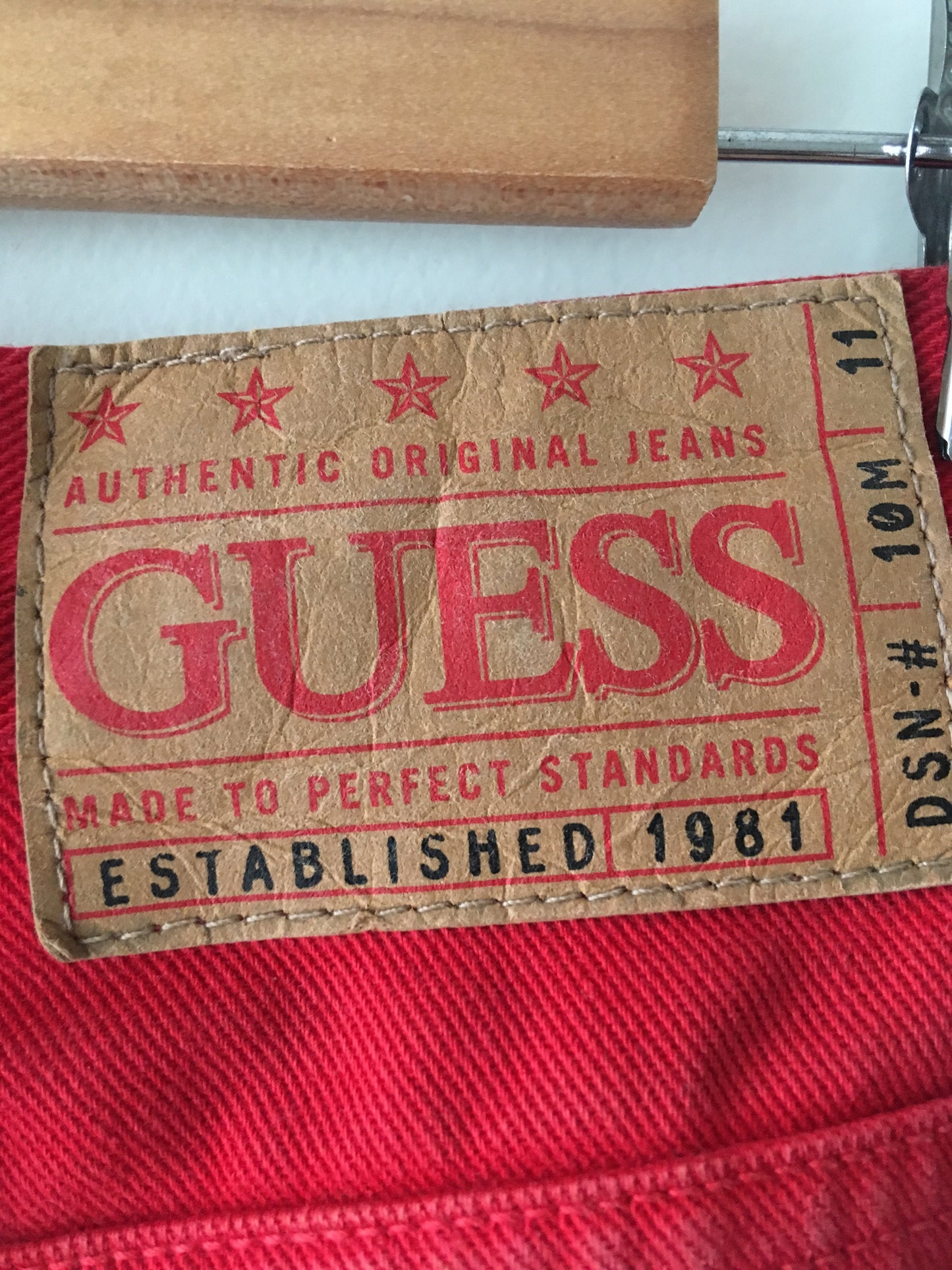 Guess Vintage Red Jeans