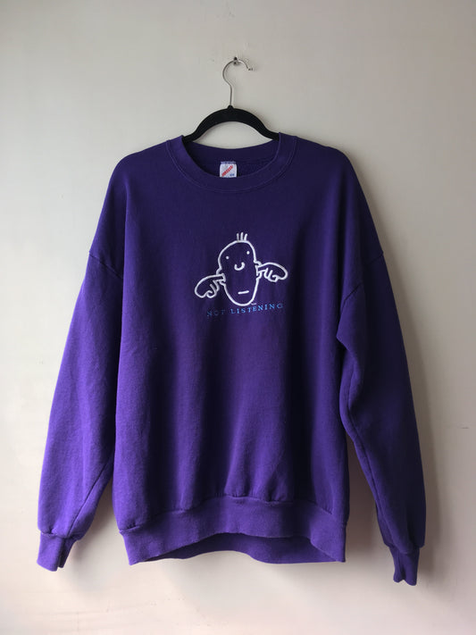 Purple 80s Sweatshirt