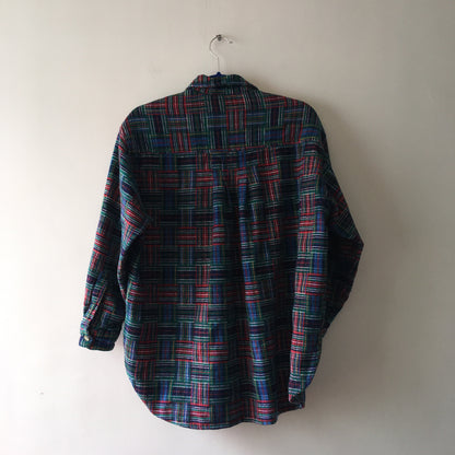 Colored check shirt