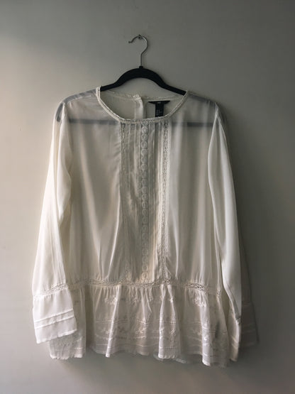 Blusa Blanca con Encaje