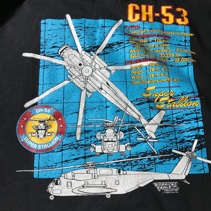 Playera Vintage Helicóptero