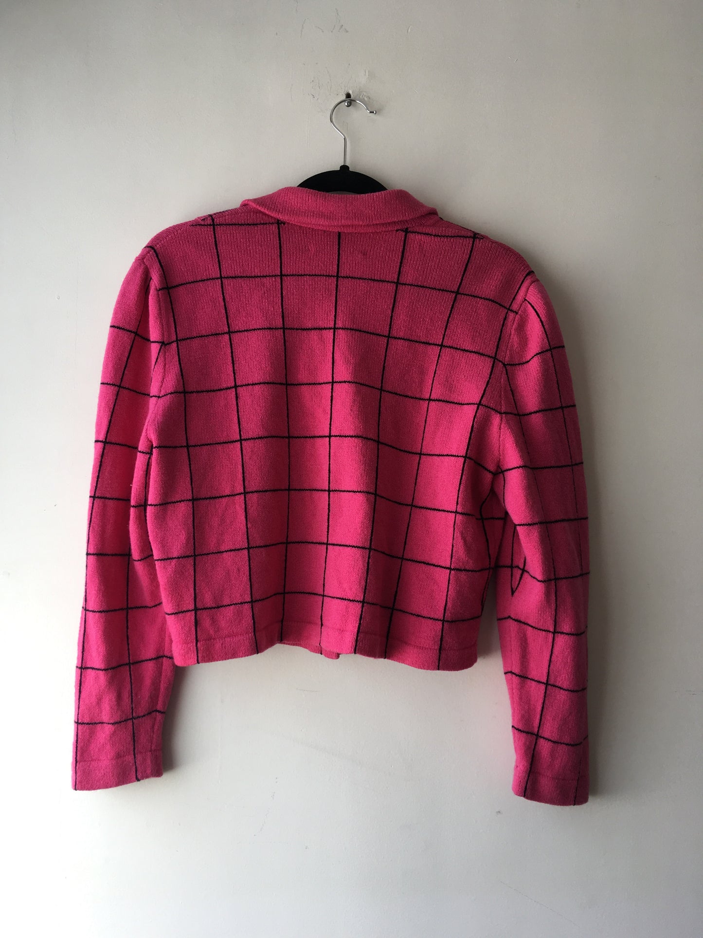 Pink Checked Sweater