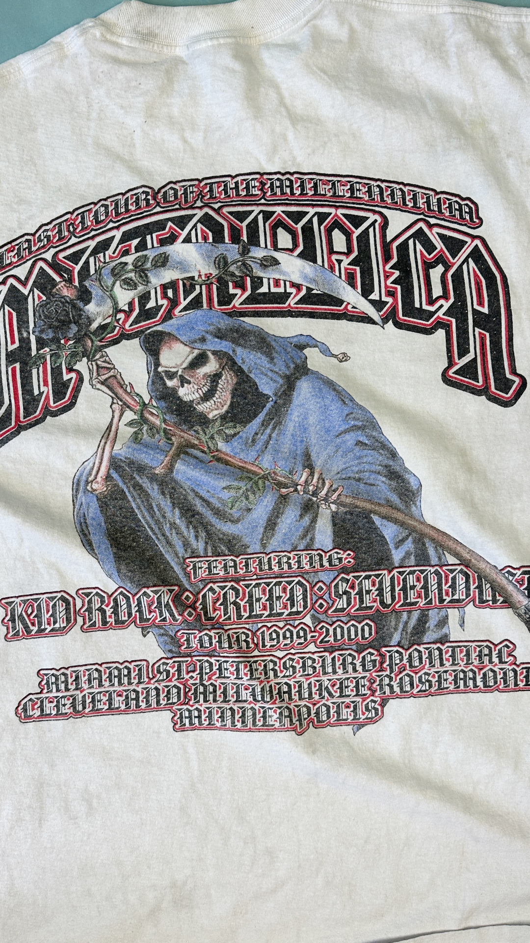 Playera Metallica Tour 1999 - 2000 Vintage - XL