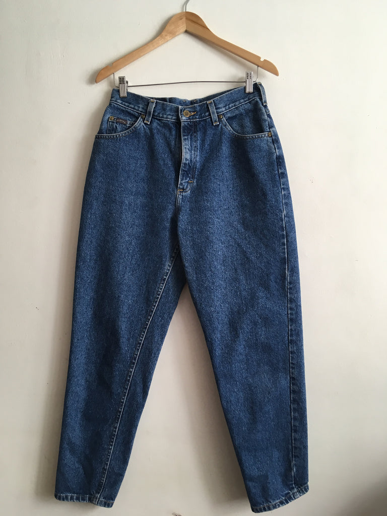 JEANS MOM 208H MAM taille haute coton bio superdenim flex indigo brut