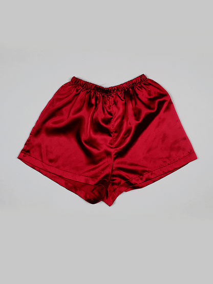 Short Rojo Satinado