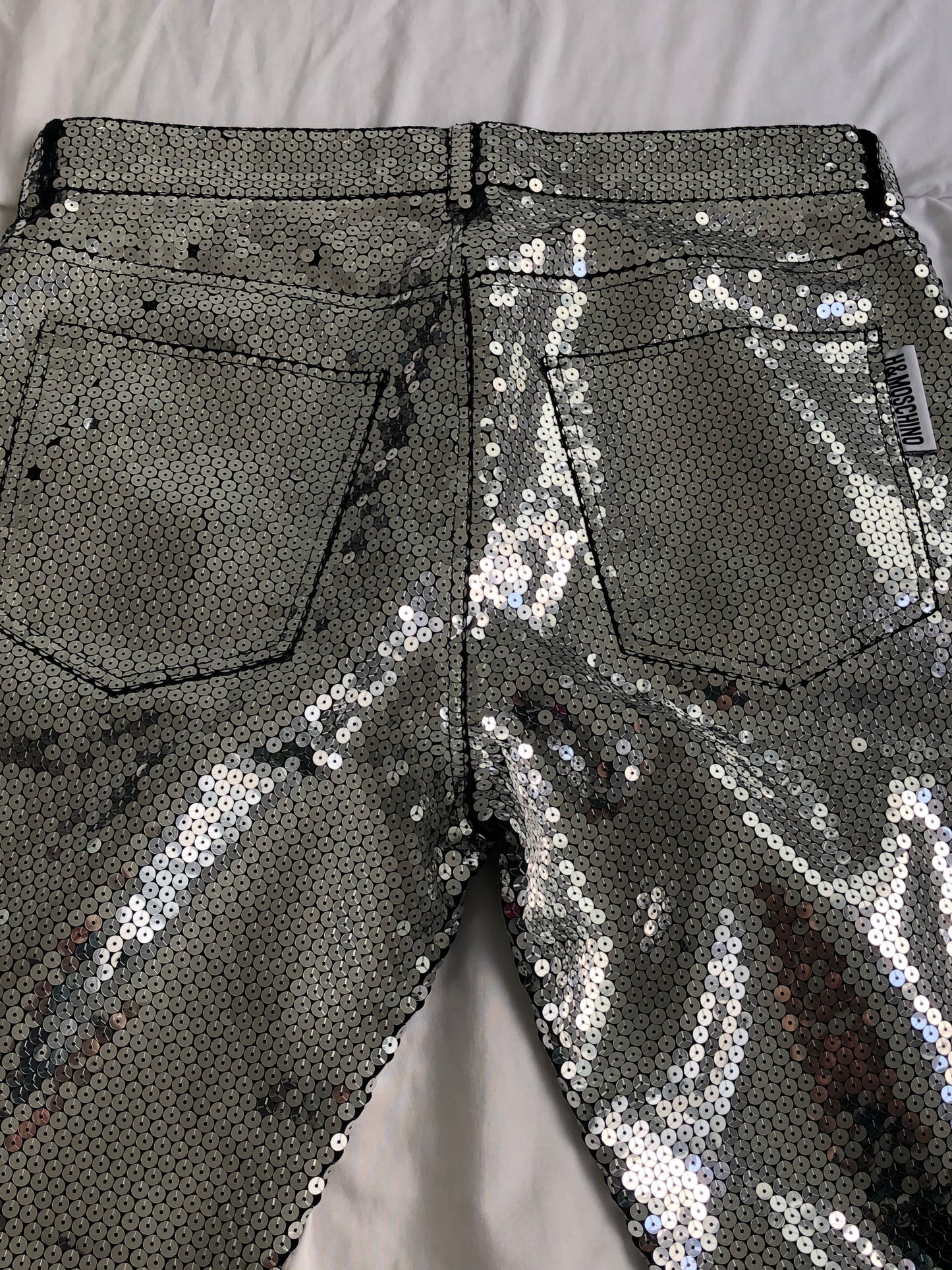 Pantalón Plateado Moschino x H&M