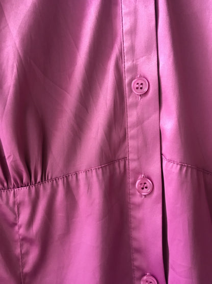 Pink Satin Blouse