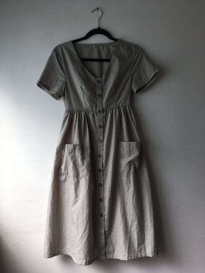 Buttoned dress