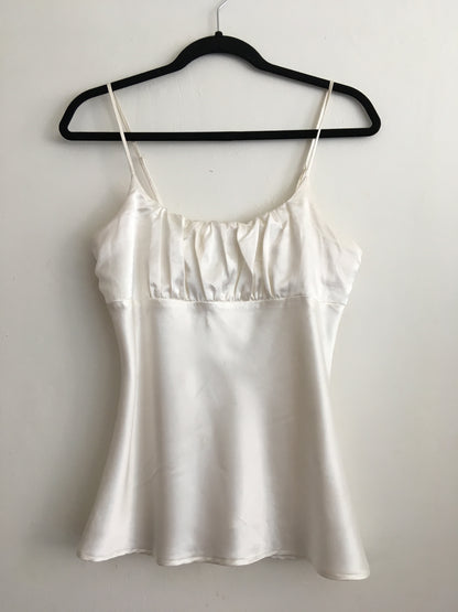 White Silk Top