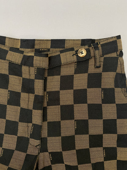 Fendi Vintage Checkered Monogram Pants