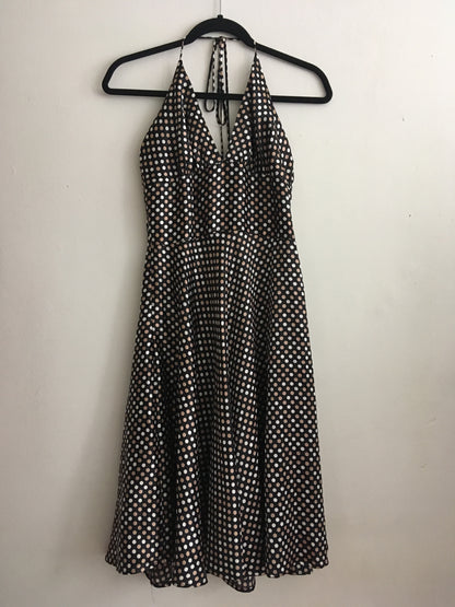 Polka Dots Satin Dress