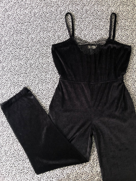 Jumpsuit Black Velvet