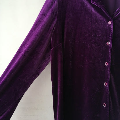 Purple Velvet Shirt