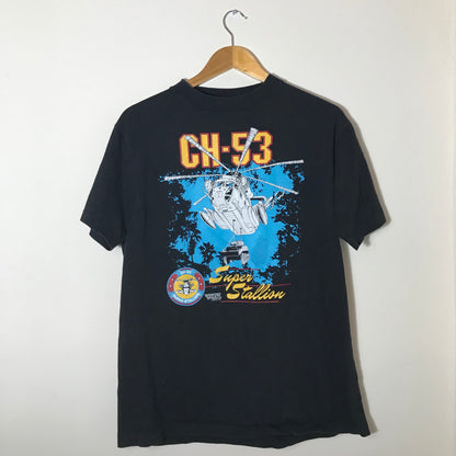 Playera Vintage Helicóptero