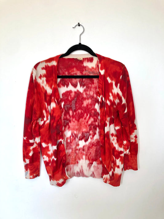 Red Tie Dye Sweater