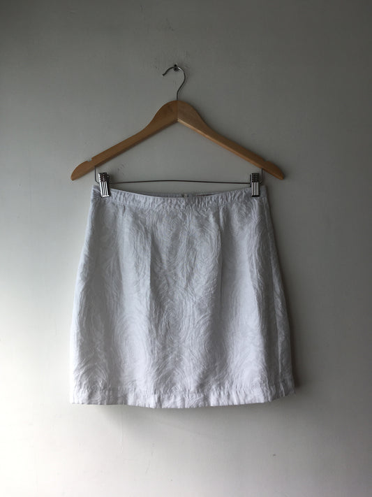 white miniskirt