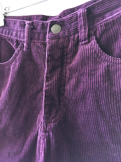 Purple Corduroy Shorts