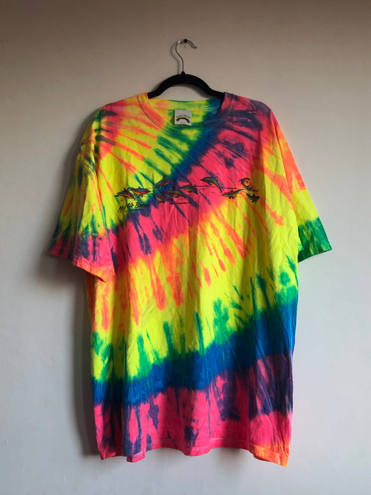 Playera Delfines Tie Dye Vintage