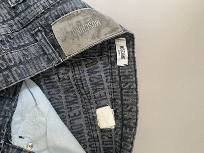 Monogram All Over Print Vintage Jeans