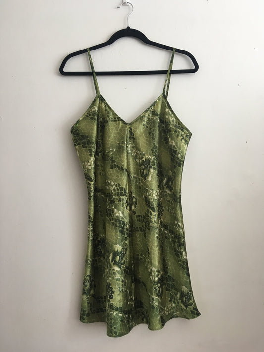 Vestido Seda Verde