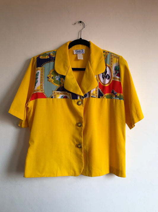 Vintage Yellow Blouse