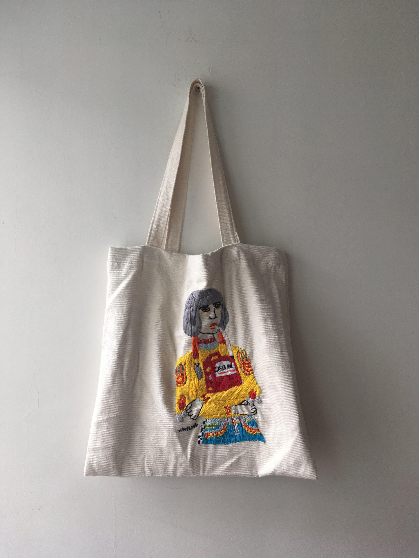 Embroidered Tote Bag #5