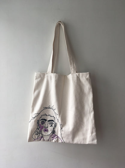 Tote Bag Bordada Lila