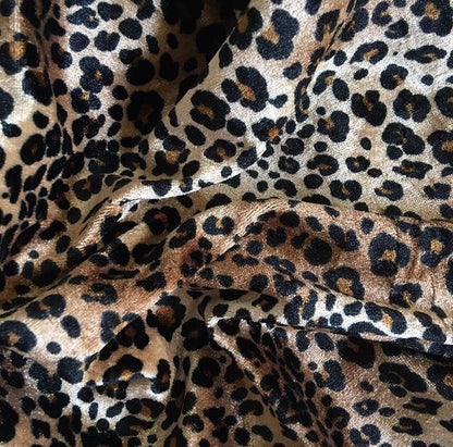 Top Velvet Animal Print