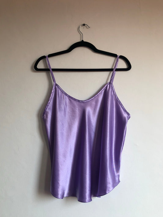 Lilac Satin Top