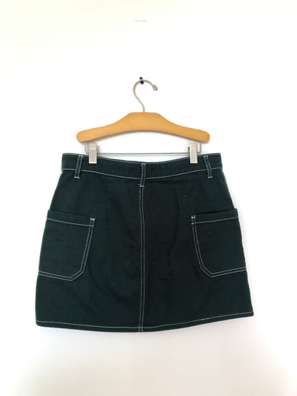 Green Denim Skirt