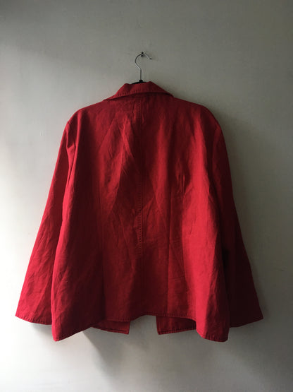 Saco Suede Rojo