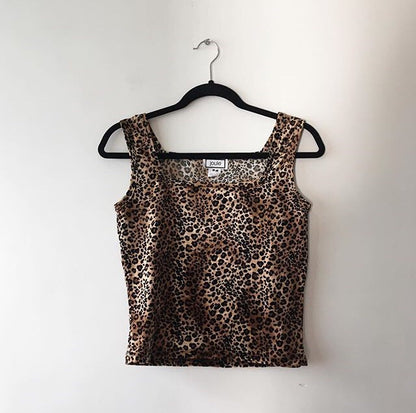 Top Velvet Animal Print