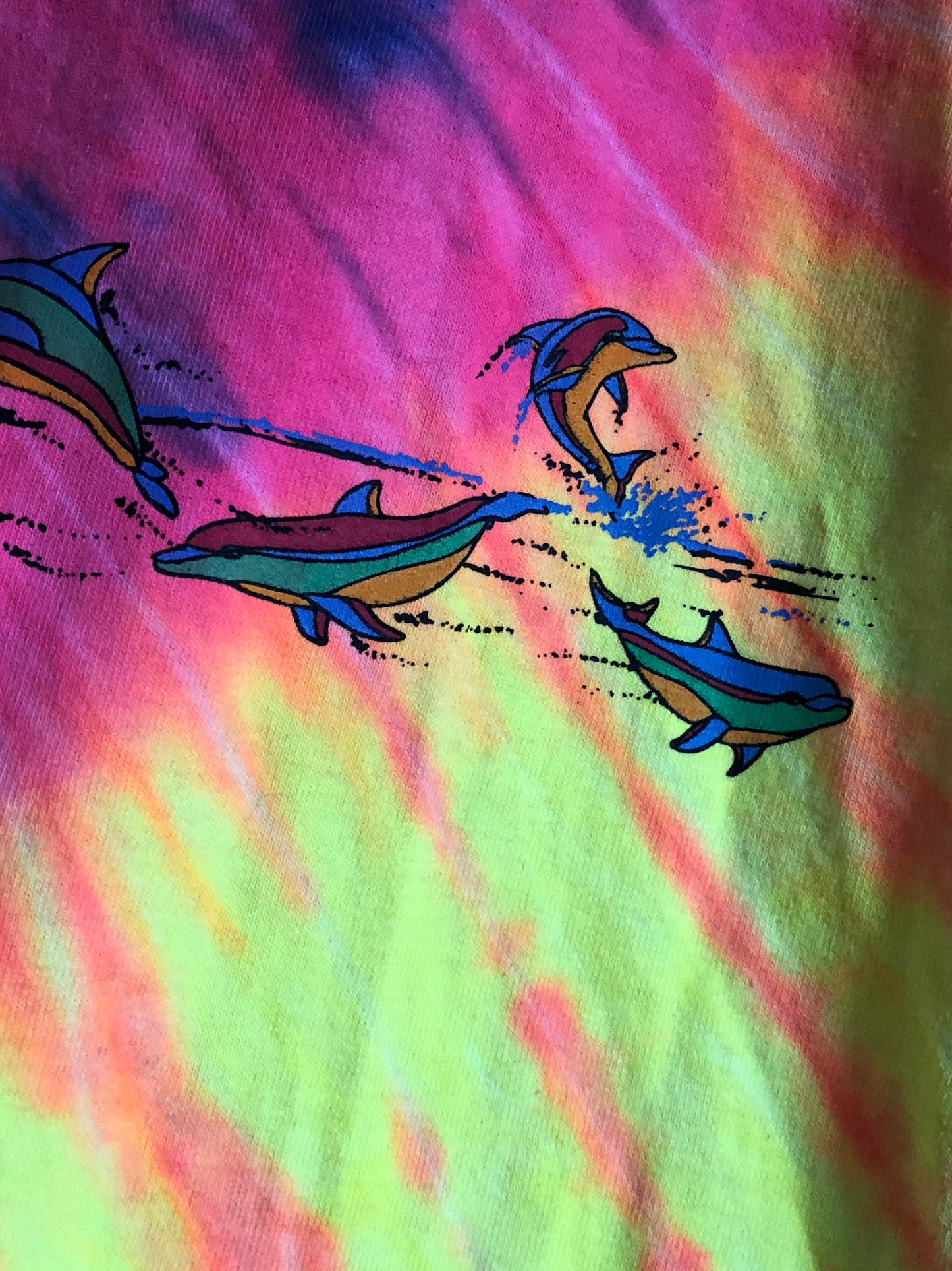 Vintage Tie Dye Dolphins T-shirt