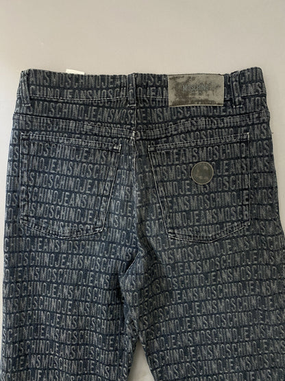 Monogram All Over Print Vintage Jeans