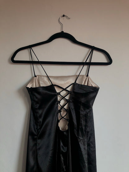 Black Satin Dress