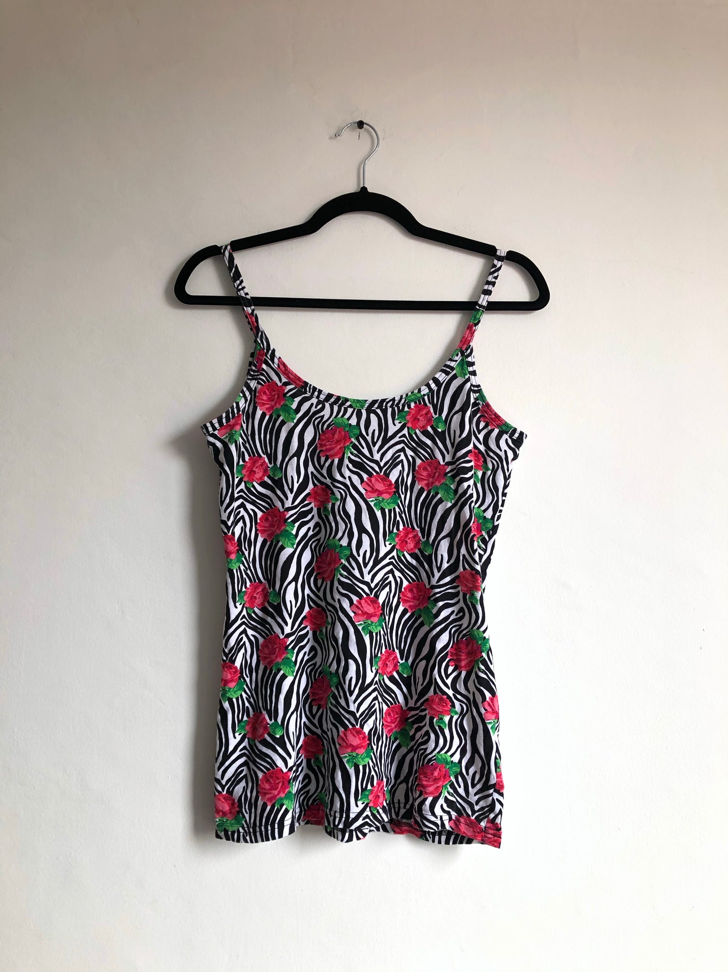 Zebra and Roses Top