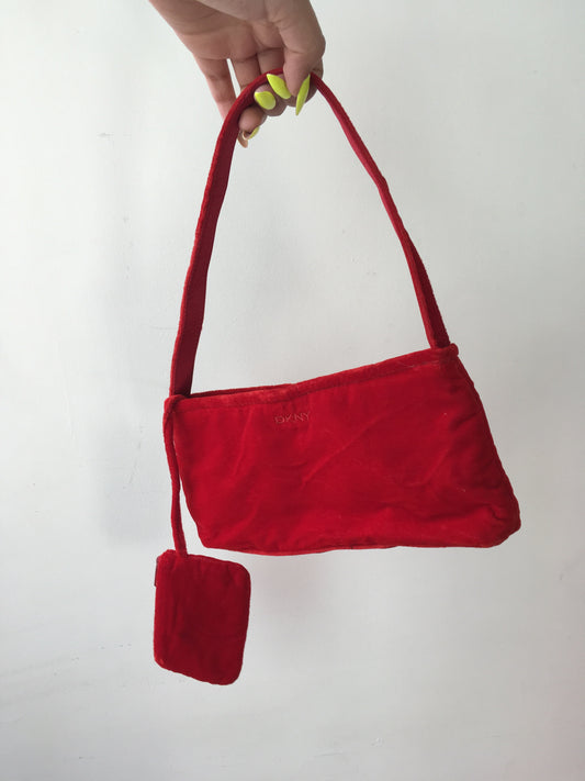 Handbag DKNY Terciopelo