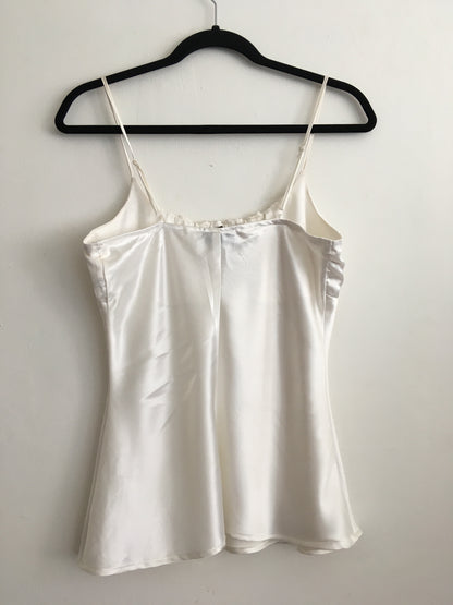 White Silk Top