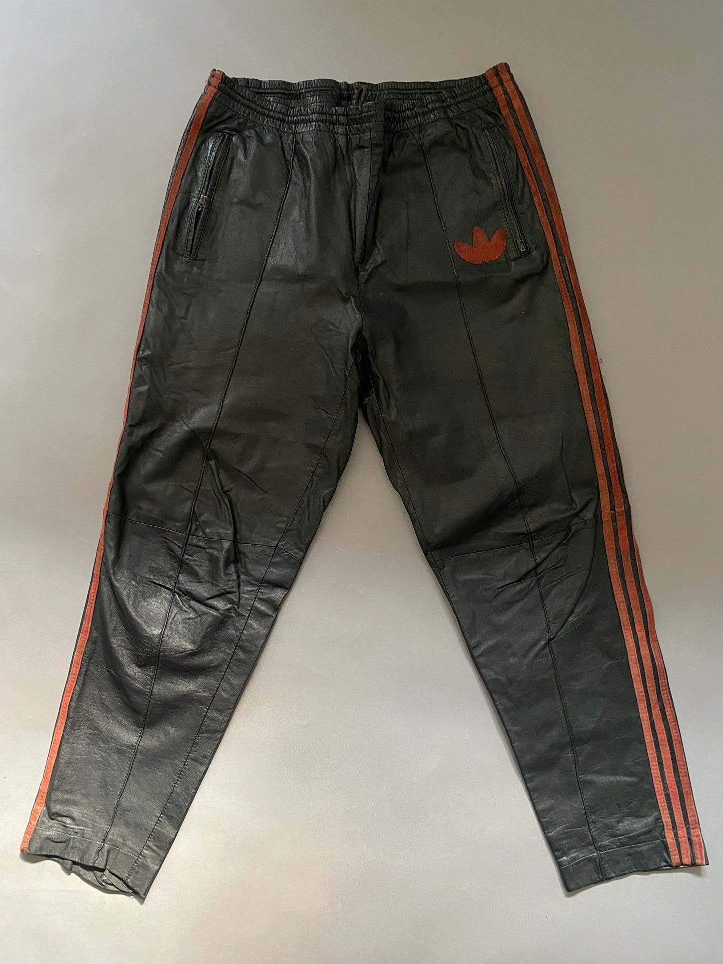 Adidas Leather Trackpants 80’s Vintage