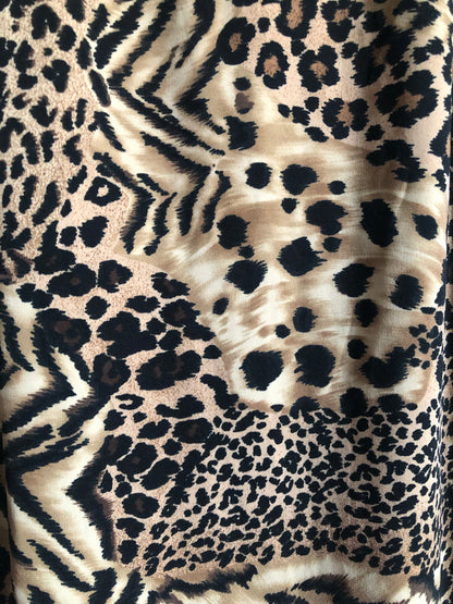 Animal Print Midi Skirt