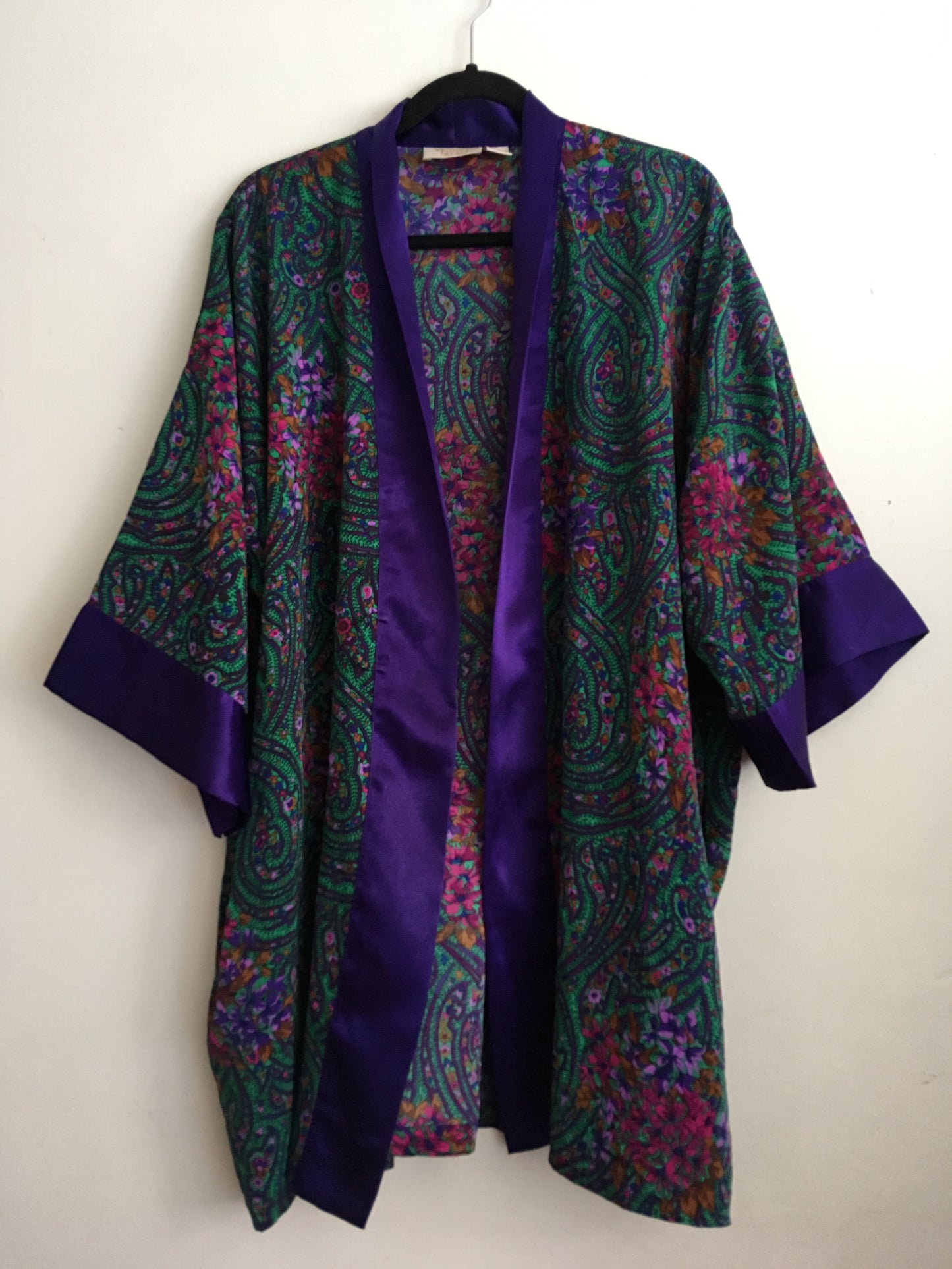 Purple Printed Kimono