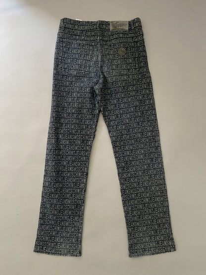 Monogram All Over Print Vintage Jeans