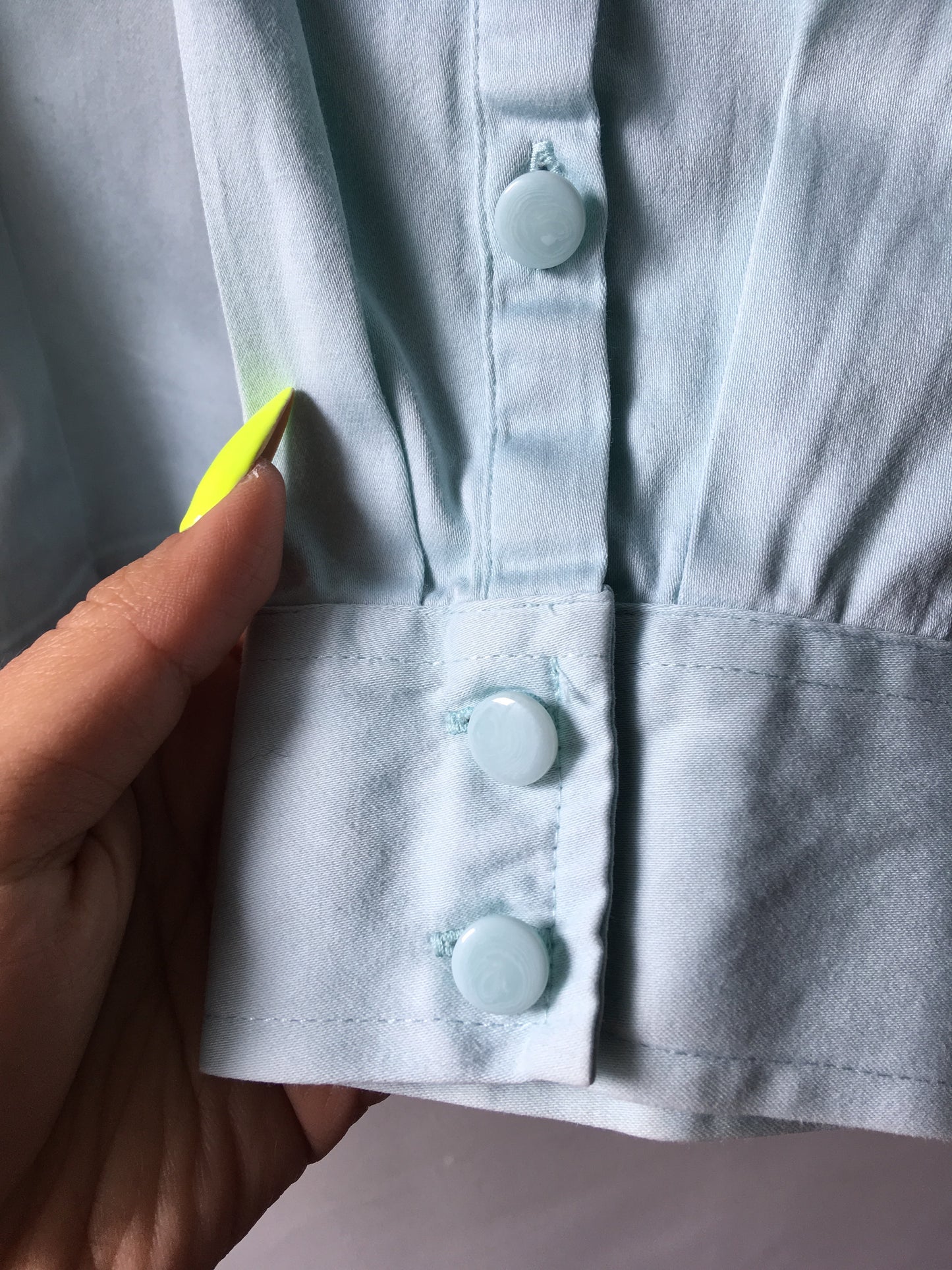 Baby blue blouse