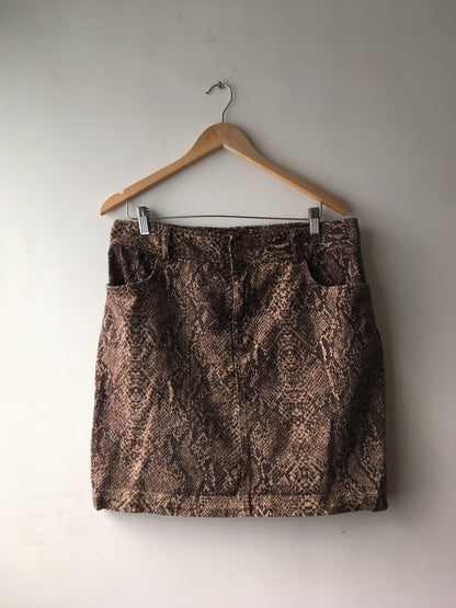 Animal print skirt