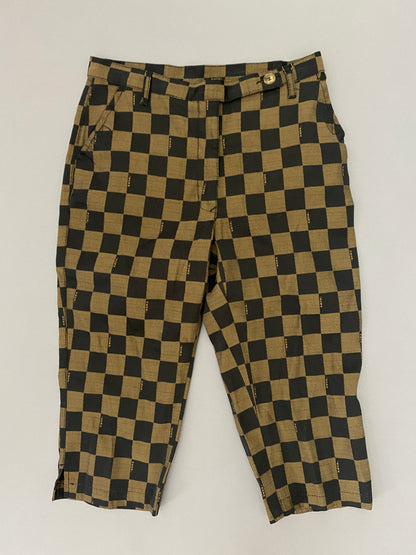 Fendi Vintage Checkered Monogram Pants