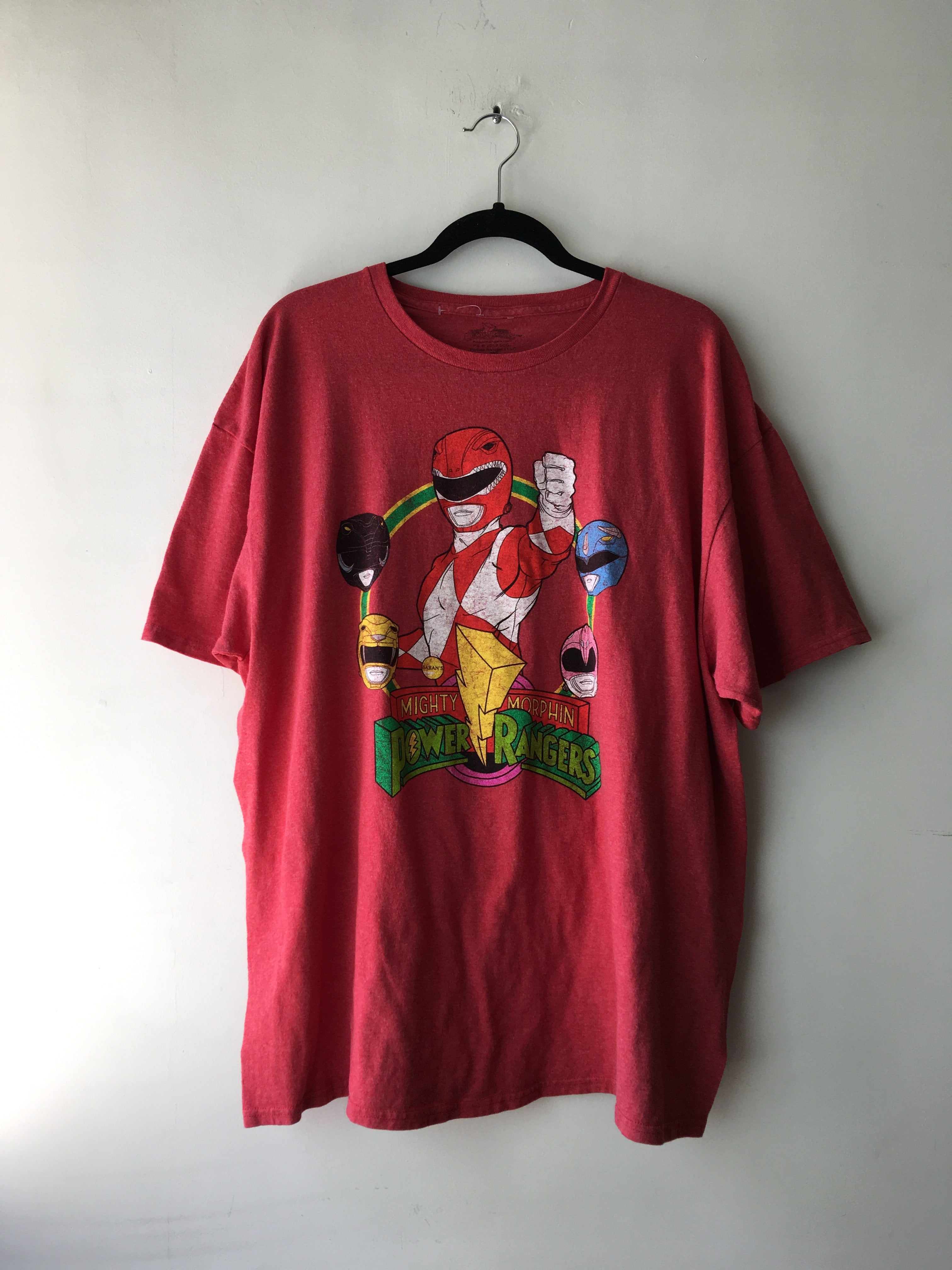 Playera power best sale ranger rojo