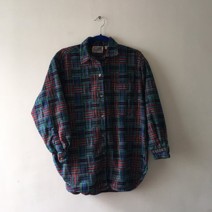 Colored check shirt