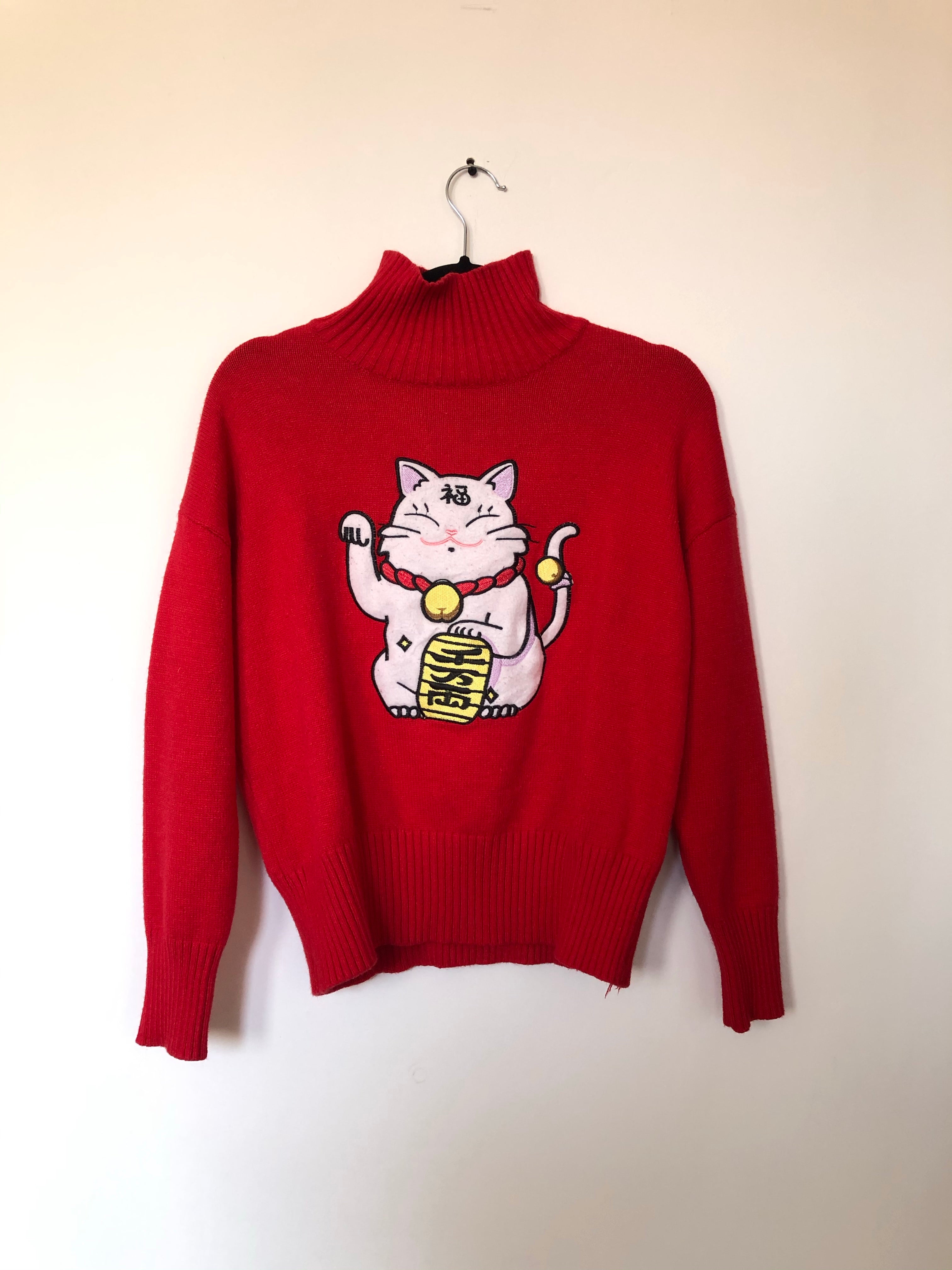 Lucky Cat Sweater Ropa Chidx