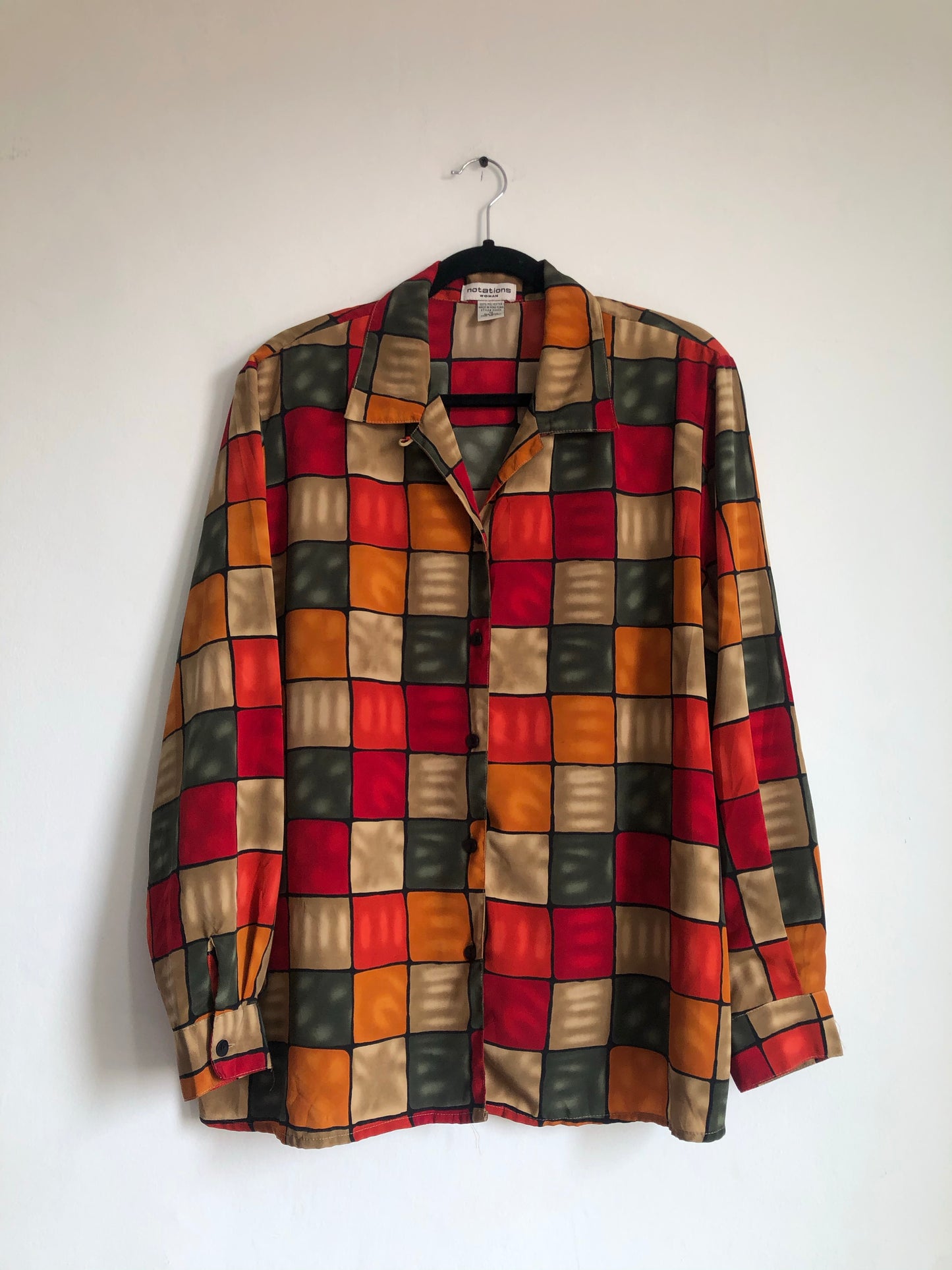 Vintage Checked Blouse