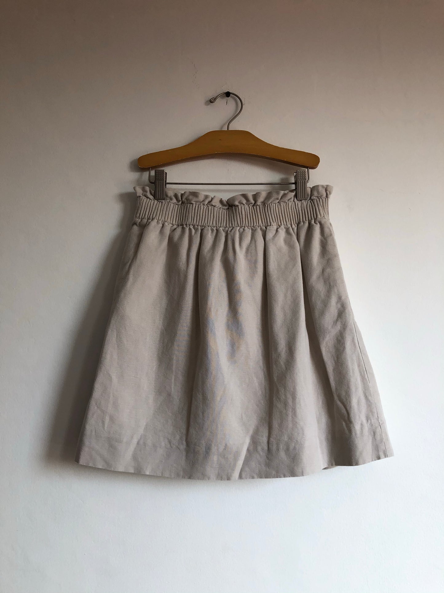 Beige Mini Skirt